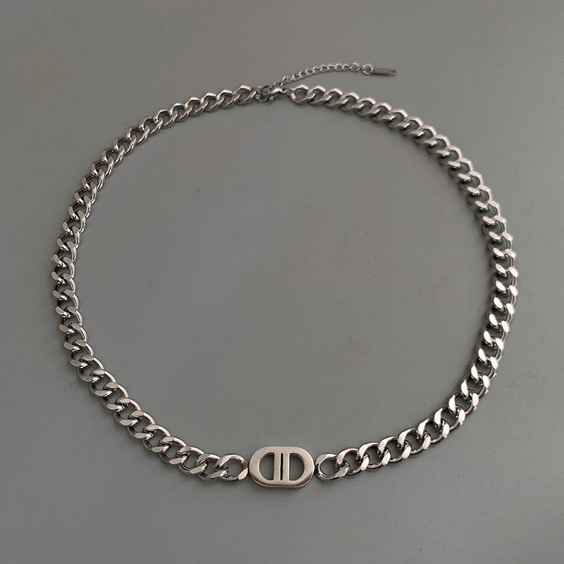 不掉色钛钢项链男潮小众设计高级感男士锁骨链个性街拍学生颈链潮详情22
