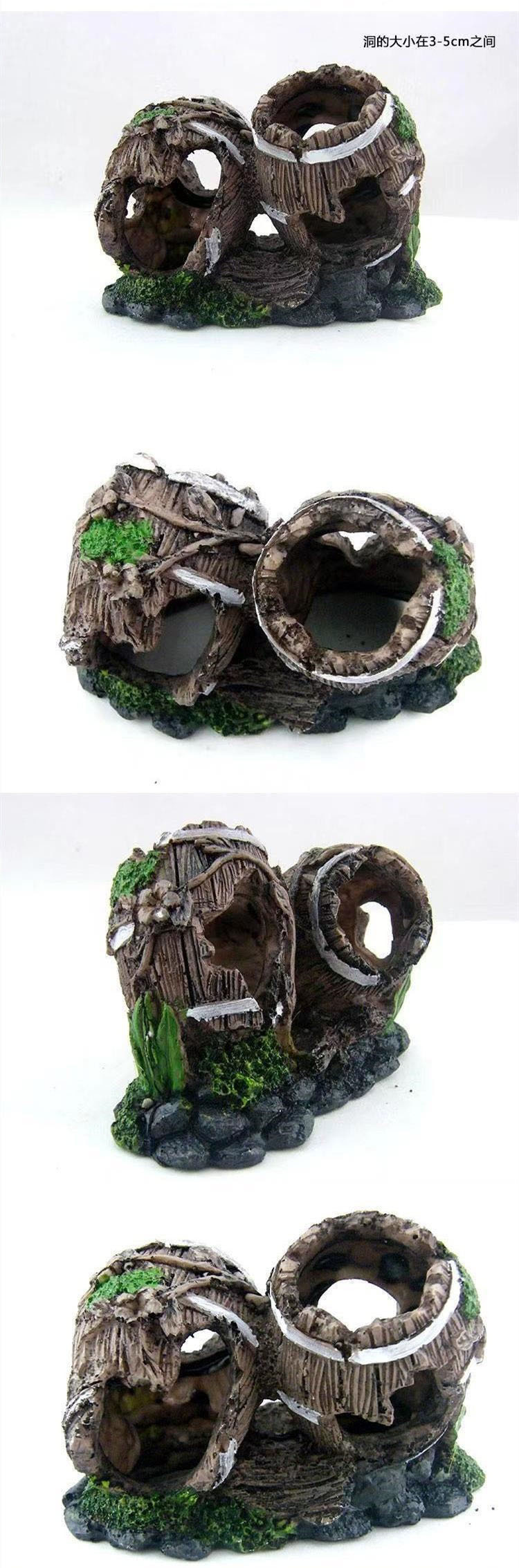 Fish tank landscape decoration, submarine shelter bucket, aquarium decoration, resin ornaments, breeding cave, fish and shrimp shelter house pic 15