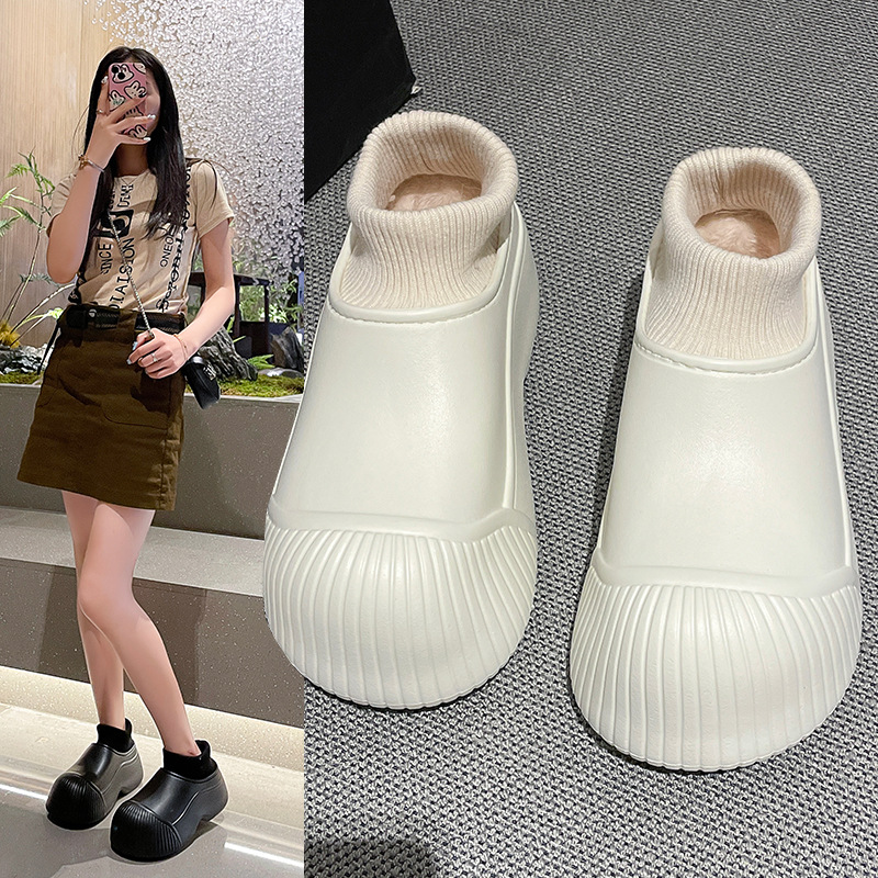 跨境批发现货棉拖鞋女秋冬季家居室内保暖厚底冬天防水毛绒棉鞋男详情3