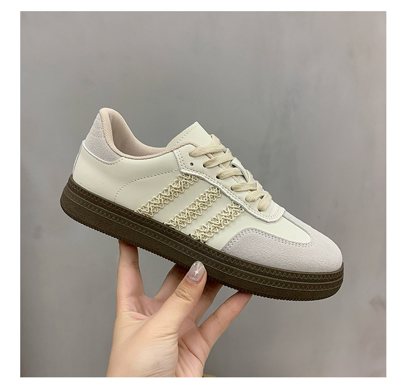 银色圆头德训鞋女款2024年秋季新款复古阿甘鞋软底轻便运动休闲鞋详情30