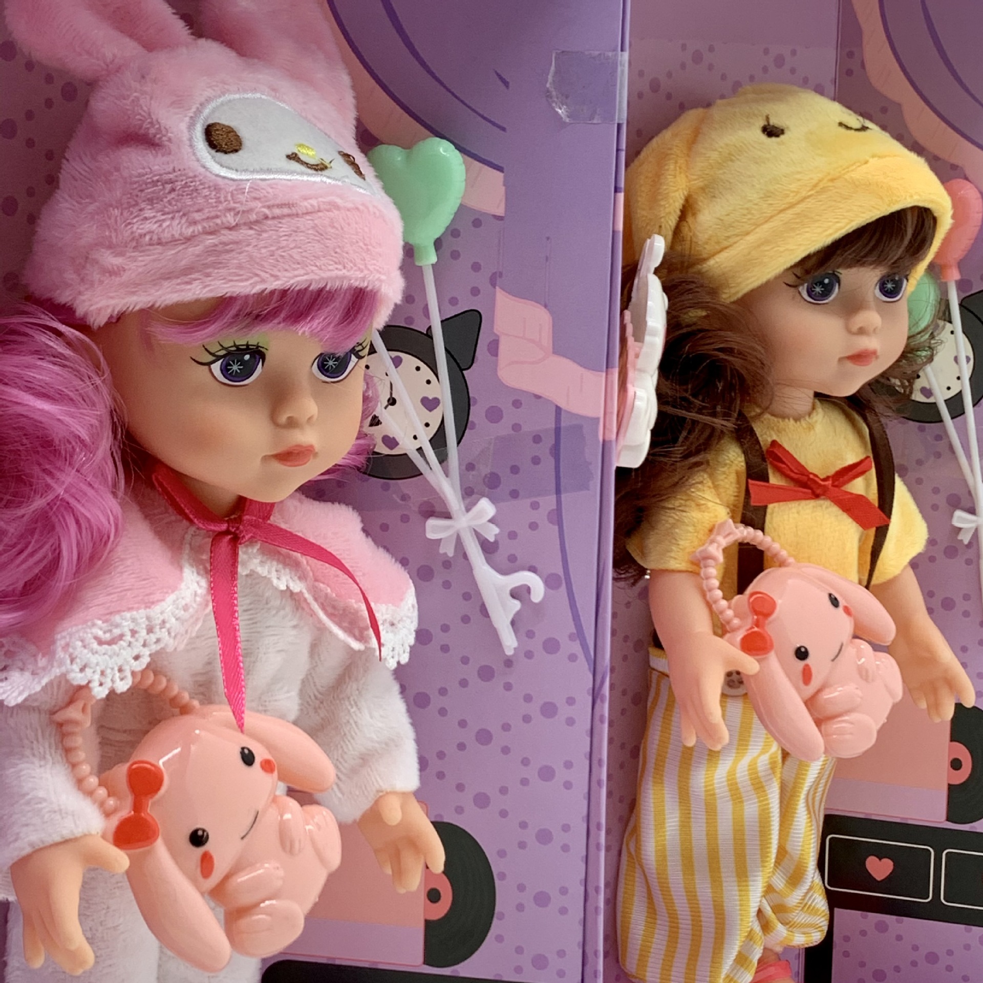 Cross-border foreign trade toys, 10-inch Kuromi Little Devil Vinyl Doll, Cinnamon Dog Music figurine from Sanrio, Japan pic 24