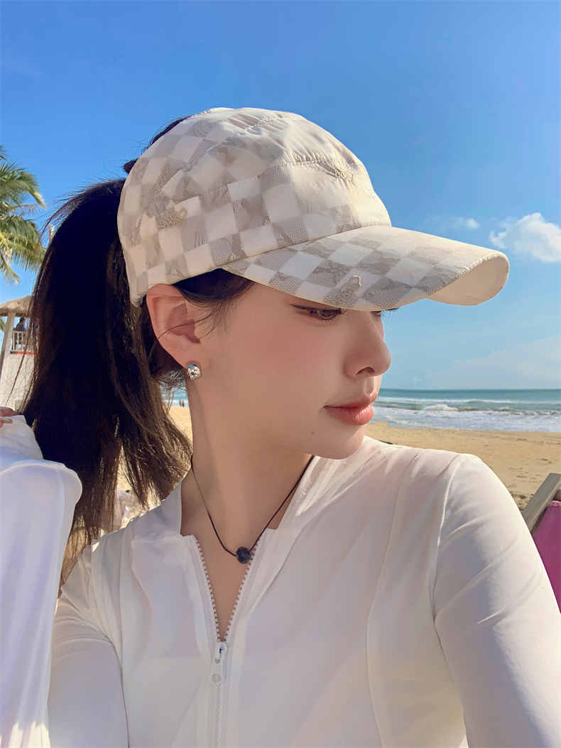 可扎高马尾棒球帽女士夏季网红运动太阳帽空顶遮阳防晒帽鸭舌帽潮详情10