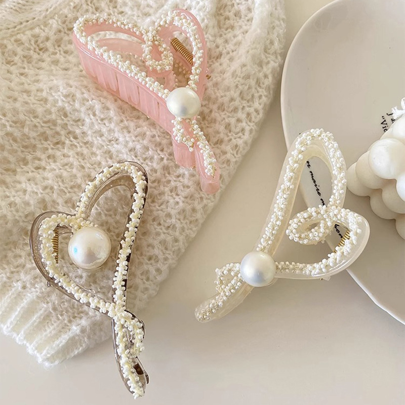 银色金属发夹后脑勺发量多大号盘发抓夹高级感鲨鱼夹韩国头发饰女详情12