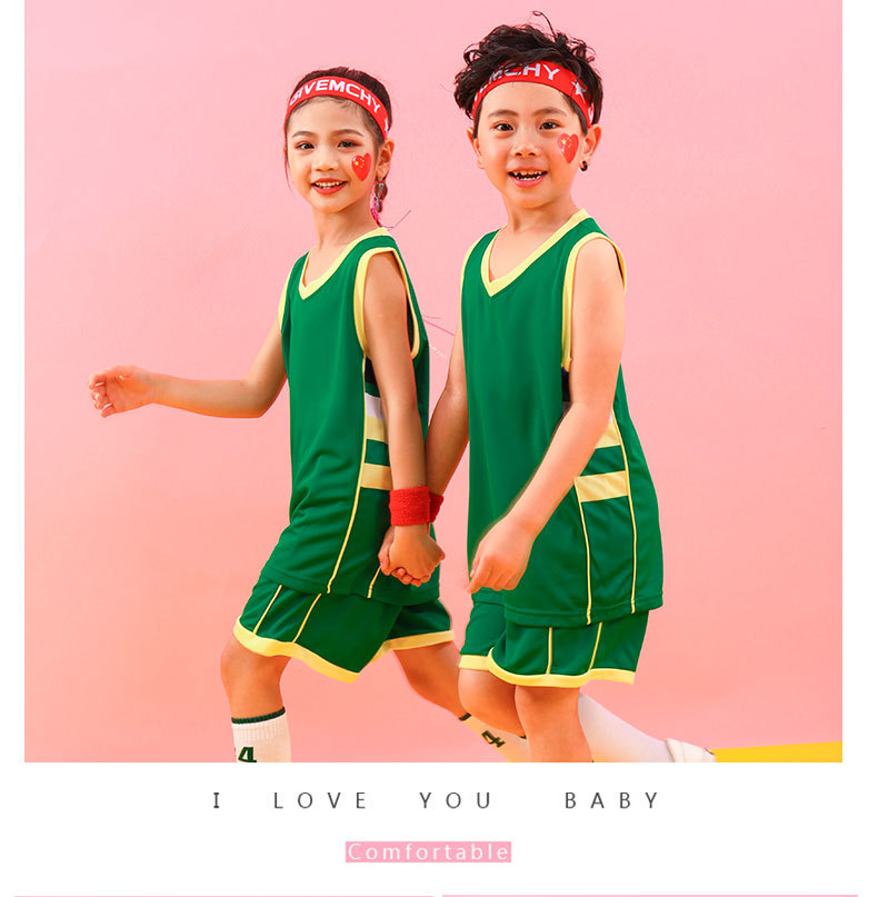 Niños panel de luz de baloncesto ropa se puede personalizar imprimir número imprimir palabra deportes warrior clipper running fit suit DIY training pic 13
