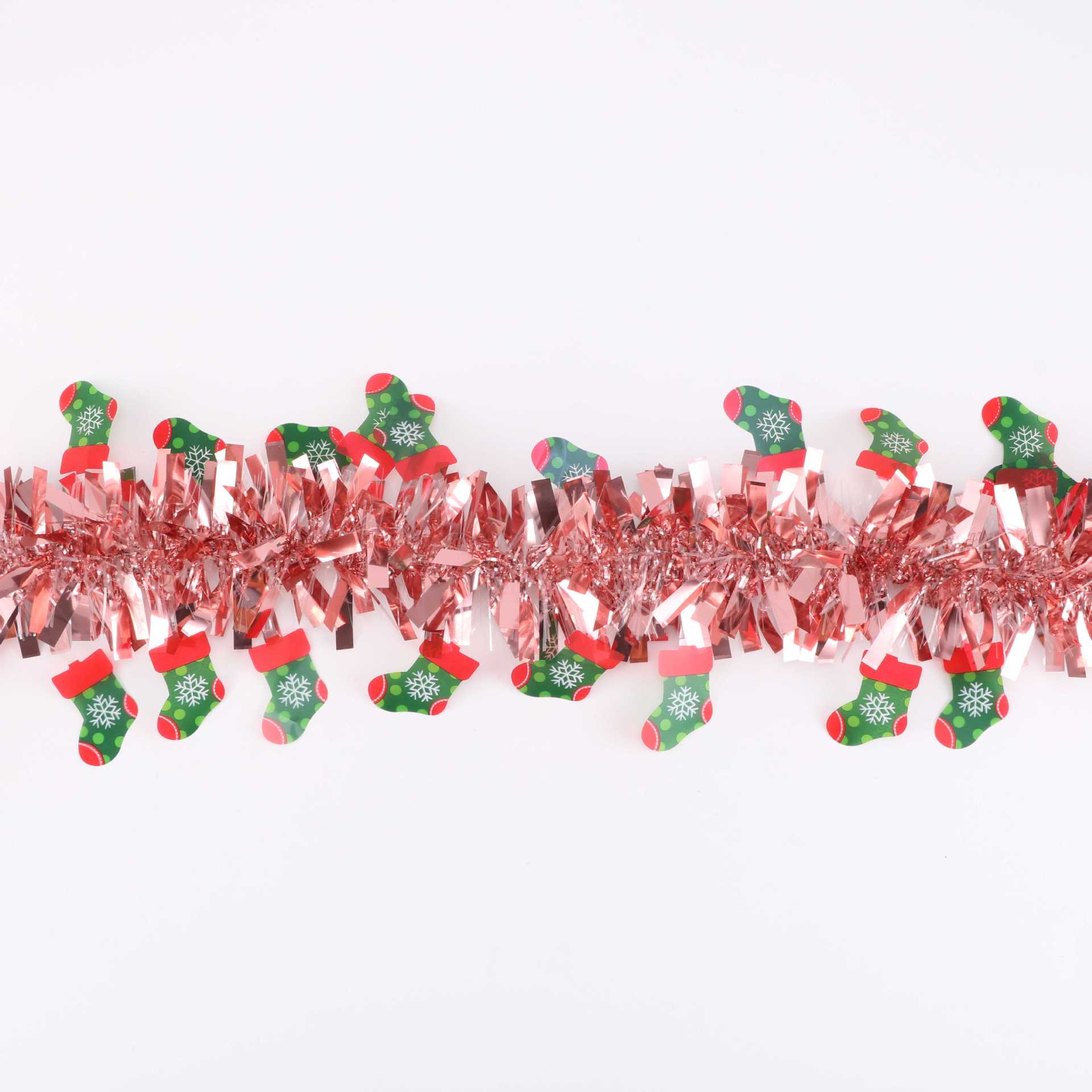 Cross-border Amazon Christmas tree, Christmas decorations, garlands, rattan strips, festival decoration, garlands, colorful strips, wool strips pic 1