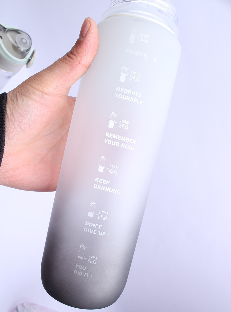 Student portable plastic water bottle for fitness and sports pic 4