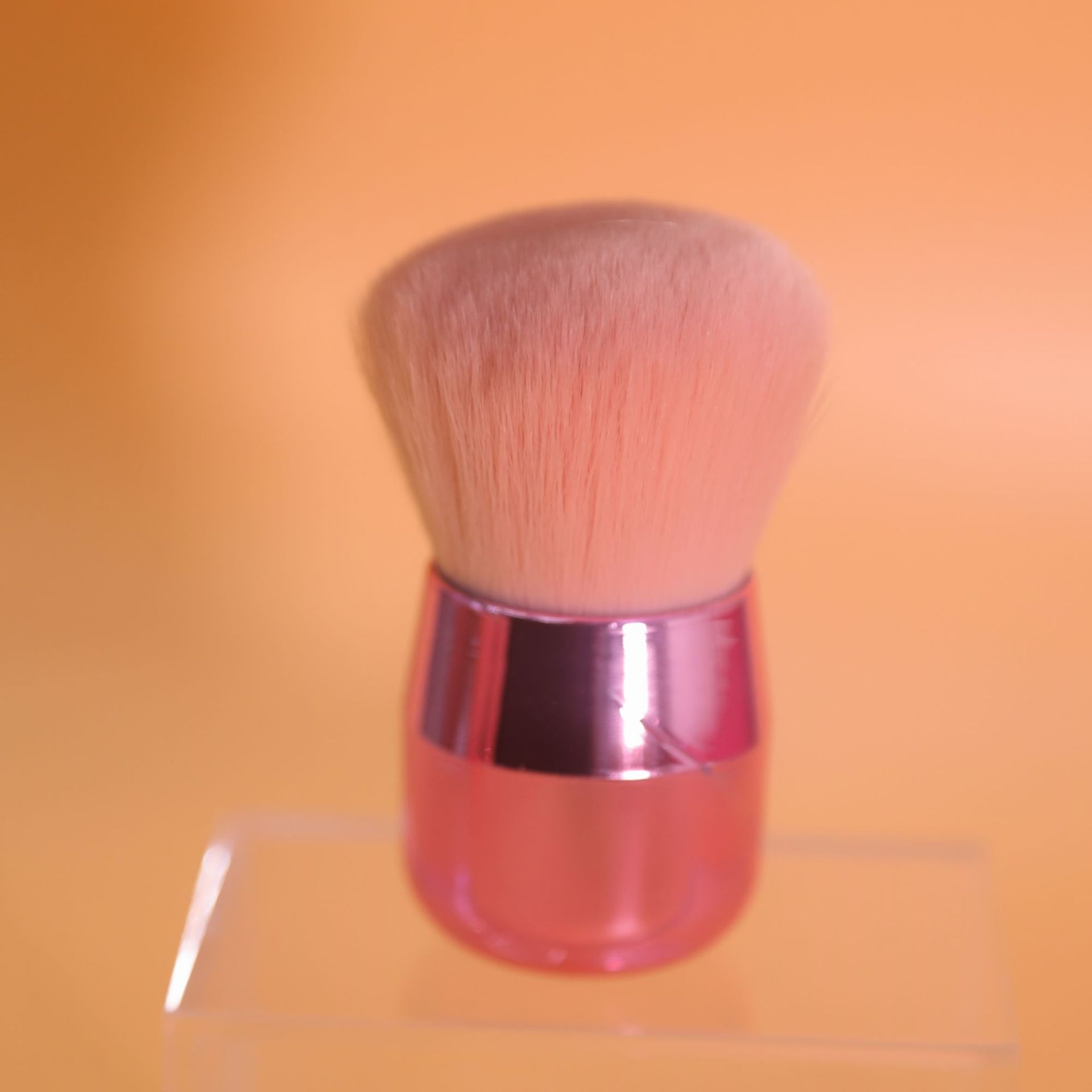 单支电镀蘑菇头腮红化妆刷 大号电镀美甲刷 圆头斜头初学者散粉刷详情4