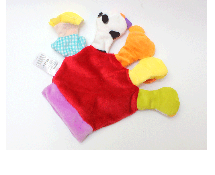 Baby cartoon animal finger puppets with cloth books, sound paper, early education parent-child interactive hand toys pic 9
