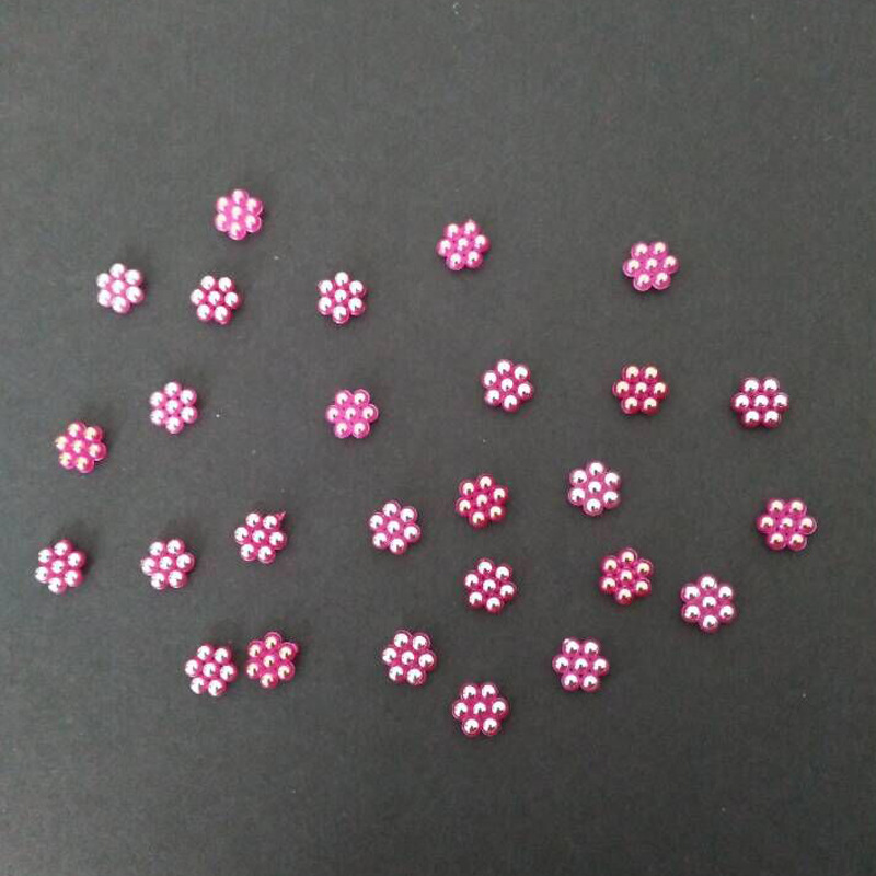 The manufacturer produces and sells v106 bow tie, bow tie, hollow pearl DIY jewelry accessories, pure white and off-white imitation pearl pic 5