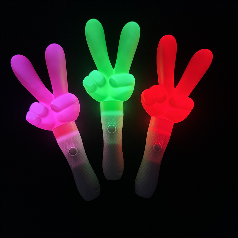 新款手指荧光棒LED发光棒演唱会公司晚会同学聚会应援棒助威道具详情1
