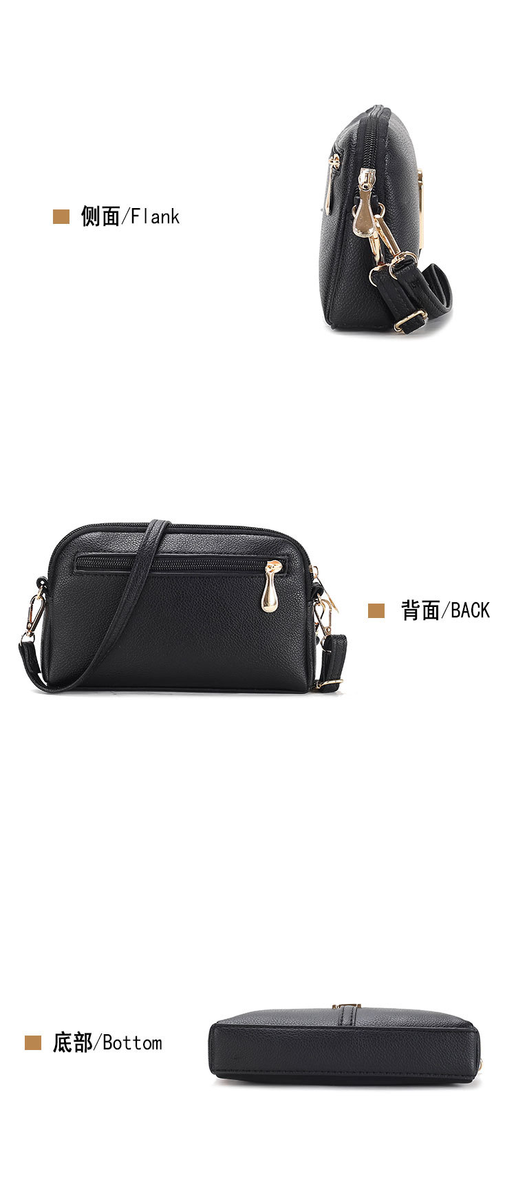 软皮妈妈包女2025新款时尚韩版简约单肩挎包女士手提包详情21