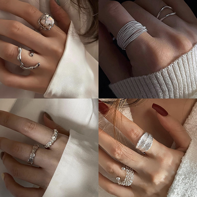 925纯银针耳钉女2023新款小众个性百搭高级感耳环简约养耳洞耳饰详情1