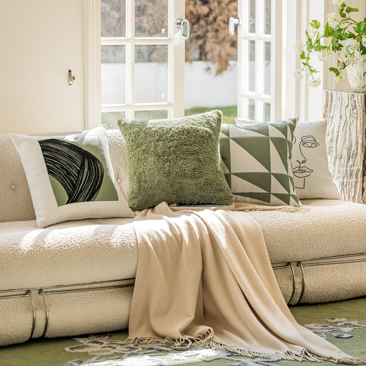 跨境亚马逊家居客厅沙发靠枕床头靠垫背ins风现代简约沙发抱枕套详情5