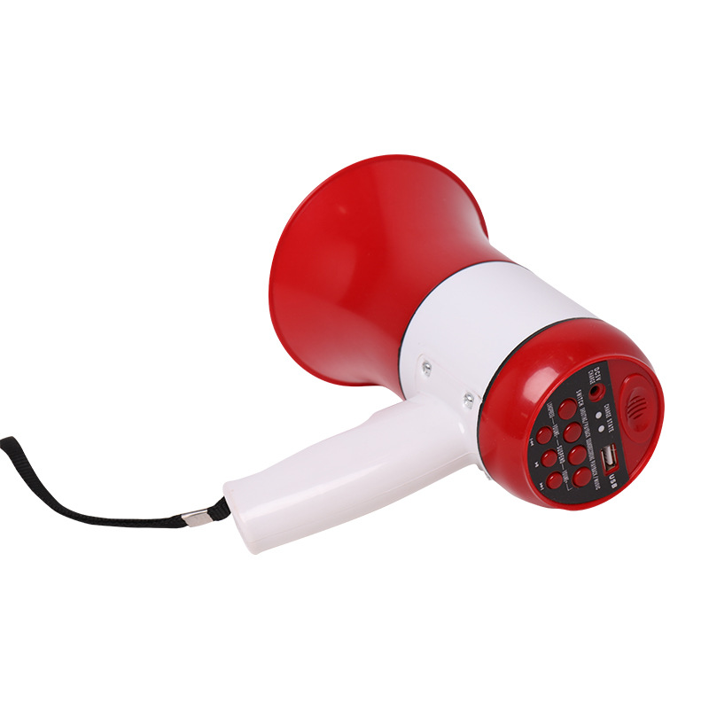 Handheld portable loudspeaker with 240 seconds of recording, USB flash drive, lithium battery, street vending loudspeaker, outdoor publicity speaker pic 5