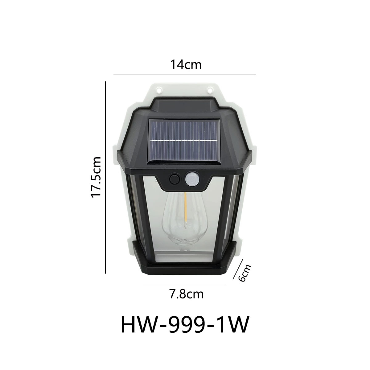 Wholesale outdoor solar lamps, induction tungsten filament wall lamps, lights on when people come and off when they leave, waterproof wall lamps for villas and gardens pic 17