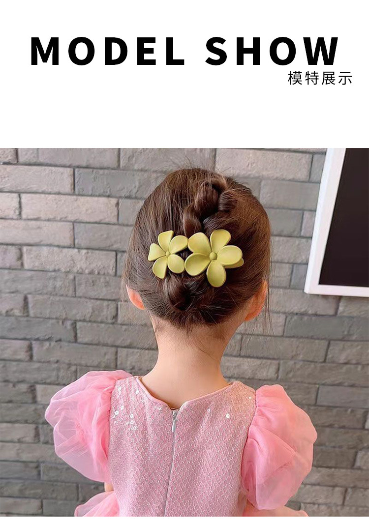 2023新款简约气质花朵发夹女后脑勺大号高级感盘发鸭嘴夹发卡头饰详情2