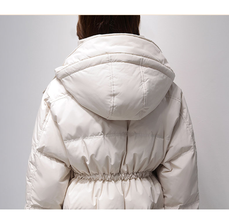 The new design of the down cotton-padded jacket for women in the autumn and winter of 2022, featuring a unique style and thickened Korean-style cotton-padded jacket pic 16