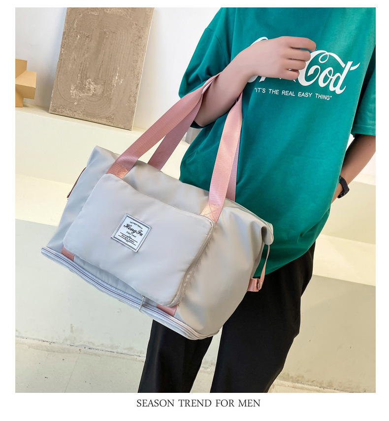 Wholesale dry and wet separation sports hand-held shoulder bags, yoga and fitness bags, folding and storage large-capacity travel bags, LOGO pic 66