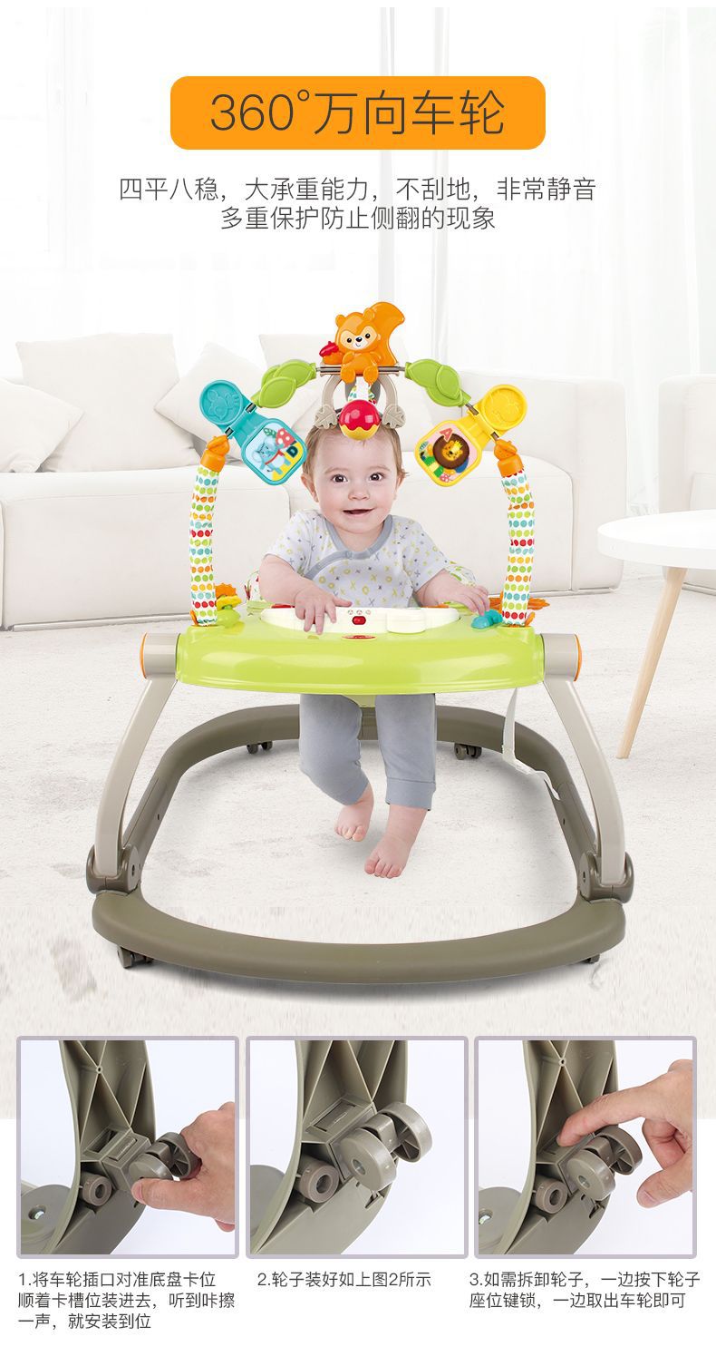 宝宝助步车防o型腿多功能防摔跤防侧翻平衡可坐手推车婴儿学步车详情6