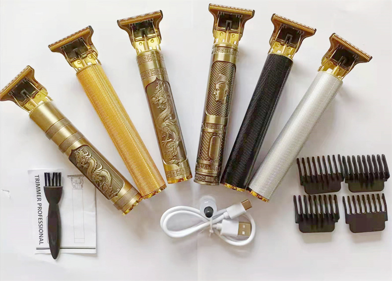 Wholesale of cross-border mini engraved hair clippers with sharp small blades, portable hair clippers, household set clippers pic 19