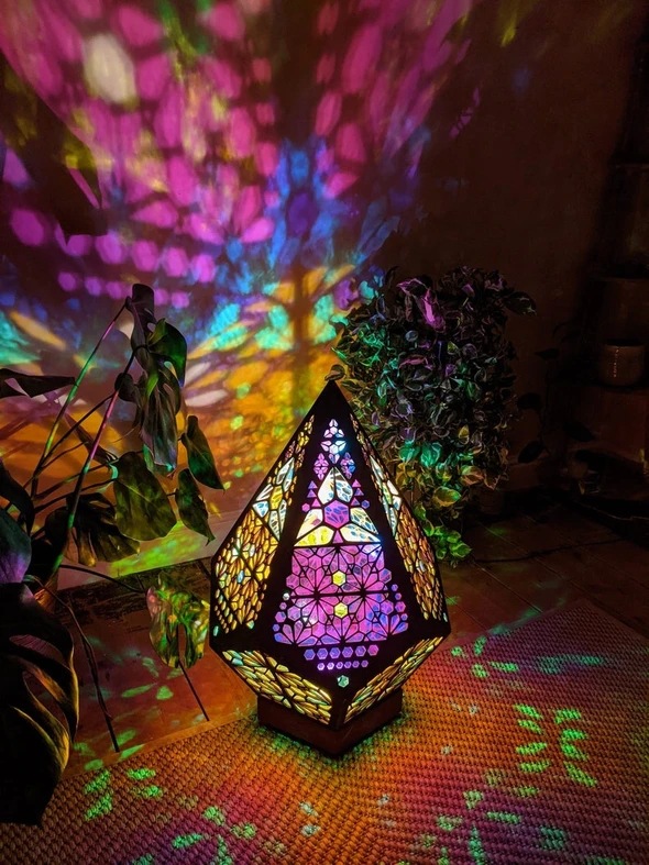 Bohemian Light创意浪漫烛光晚餐led彩灯波西米亚星空落地投影灯详情1