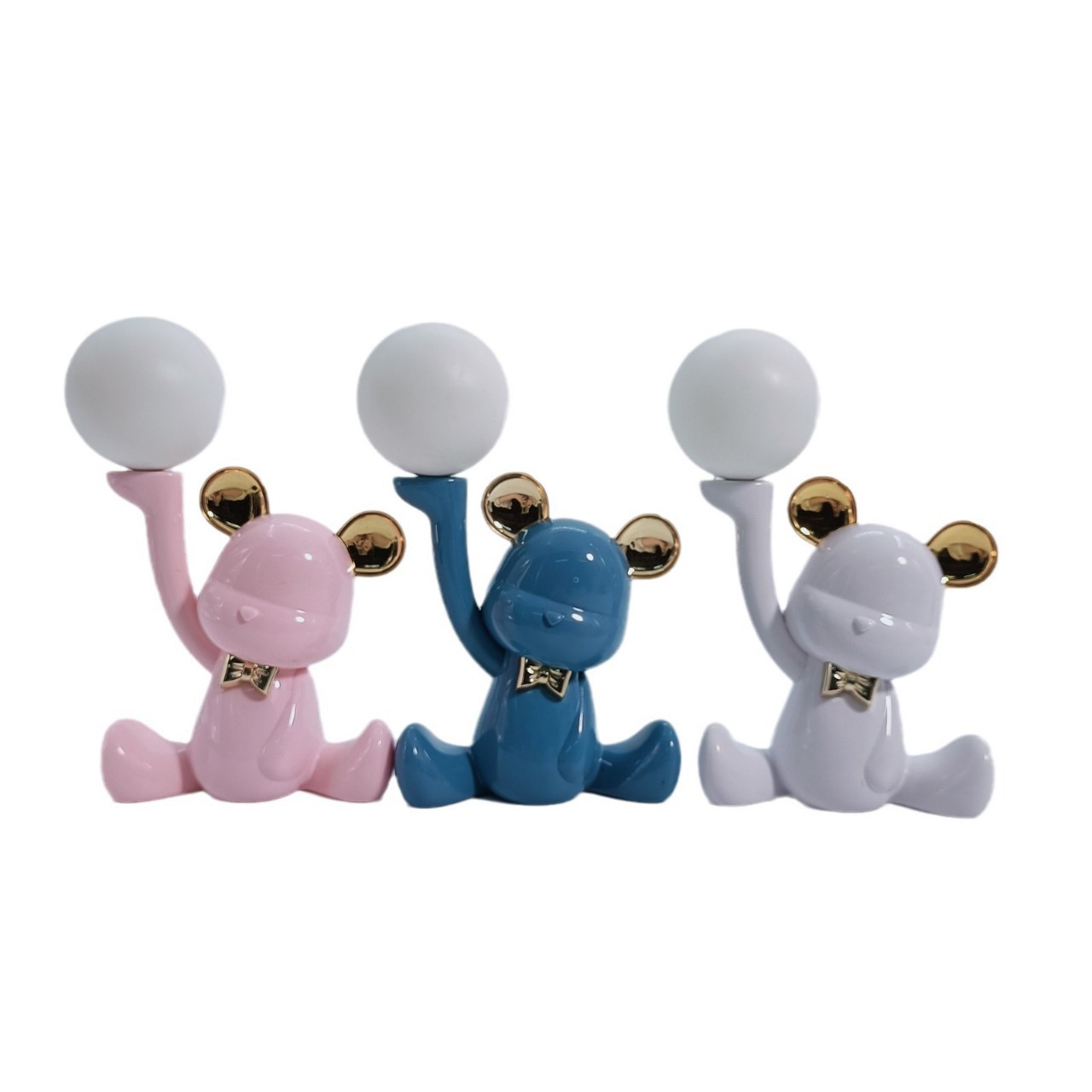 2024 New cute and fun cartoon bear night light, two-level desktop, adorable ambient light, room desktop creative gift pic 4