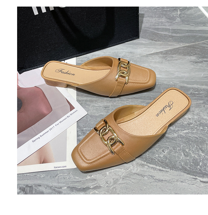 包头鞋女款时尚夏季外穿家用平底包头鞋休闲女士室外凉鞋详情17
