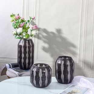 高档珐琅彩琉璃花瓶摆件客厅插花美式玄关创意装饰工艺品花器批发高档珐琅彩琉璃花瓶摆件客厅插花美式玄关创意装饰工艺品花器批发详情20