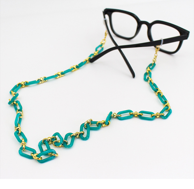 Cross-border candy-colored eyeglass chains with a high-end feel, European and American fashion and individuality, acrylic necklaces, anti-drop eyeglass lanyards and accessories pic 6