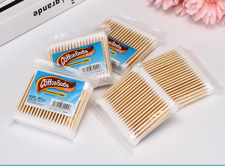Premium sanitary cotton swabs, 100-piece set, high-quality double-headed cotton swabs, disposable makeup cotton swabs, cotton swabs, makeup tools pic 17