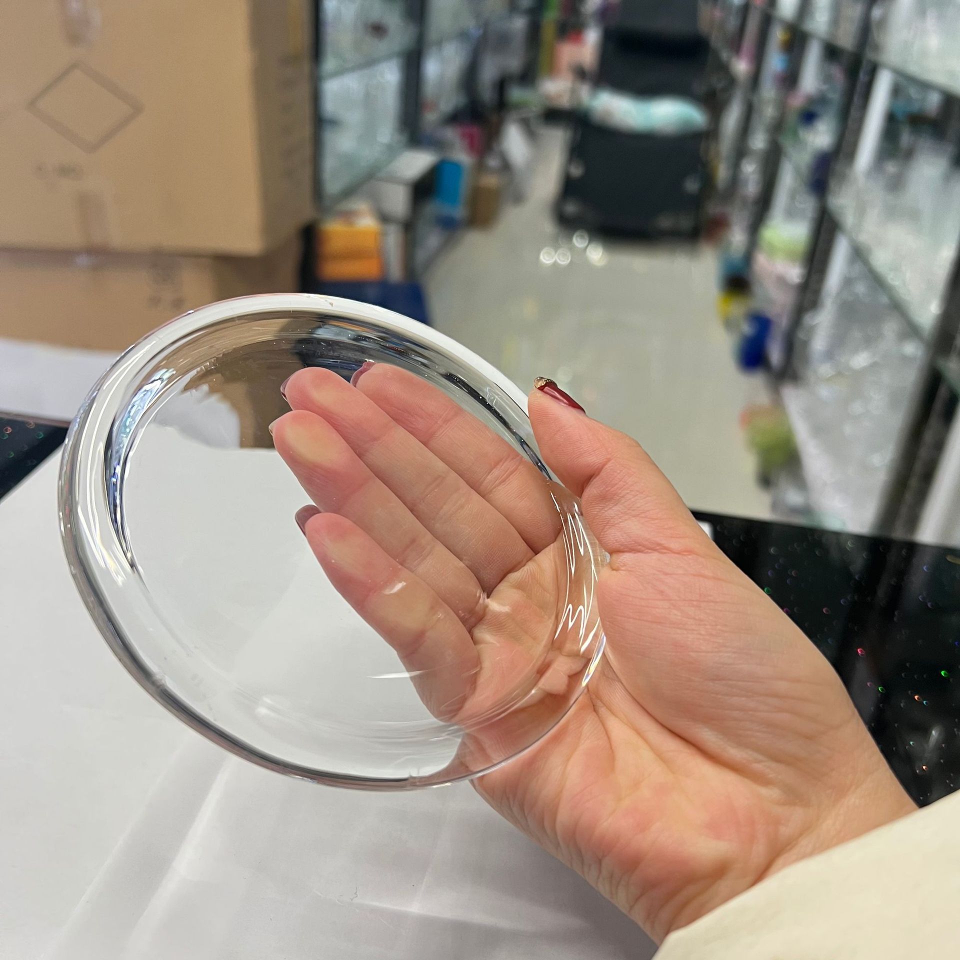 玻璃烛碟烛台 蜡烛台 玻璃台 烛碟茶碟 杯垫 蜡烛垫 盘子蜡烛盘详情6