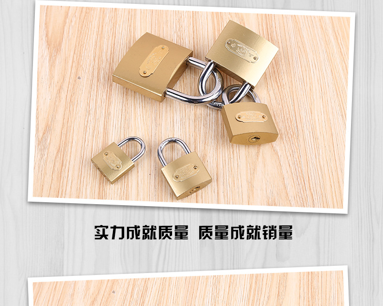【 Factory Direct Supply 】 Full-opening padlock, copper-like padlock, single-opening multi-specification lock head, household watch box lock, small padlock pic 16