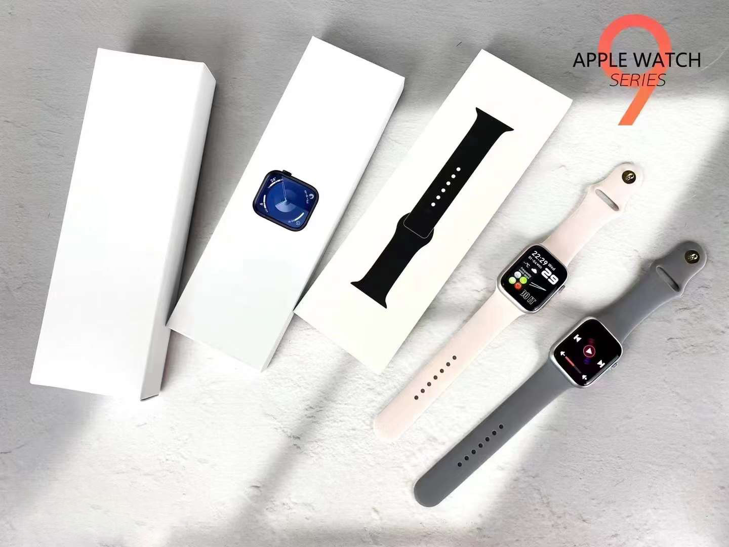 s9华强北Smartwatch 1:1 logo S8 运动智能手表45MM Series 9 Box详情3