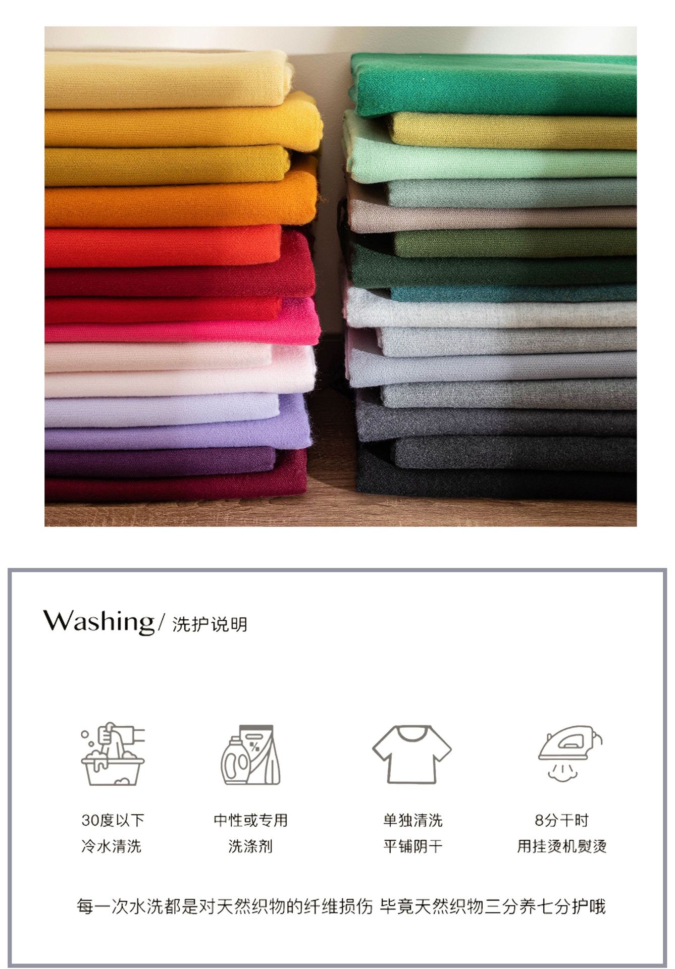 New autumn and winter Ankela red scarf for women, a high-end and versatile faux cashmere scarf in solid color, a warm scarf shawl pic 36