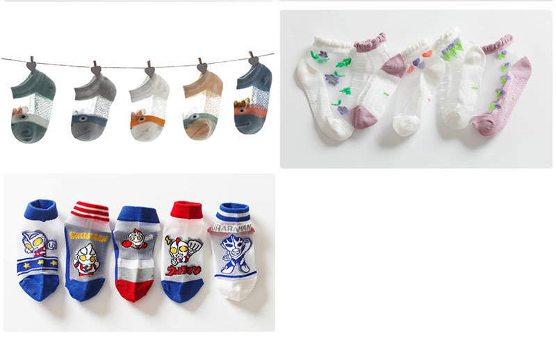 婴儿袜子夏季a类船袜薄款卡通儿童袜 精梳棉吸汗宝宝袜子男女童袜详情28