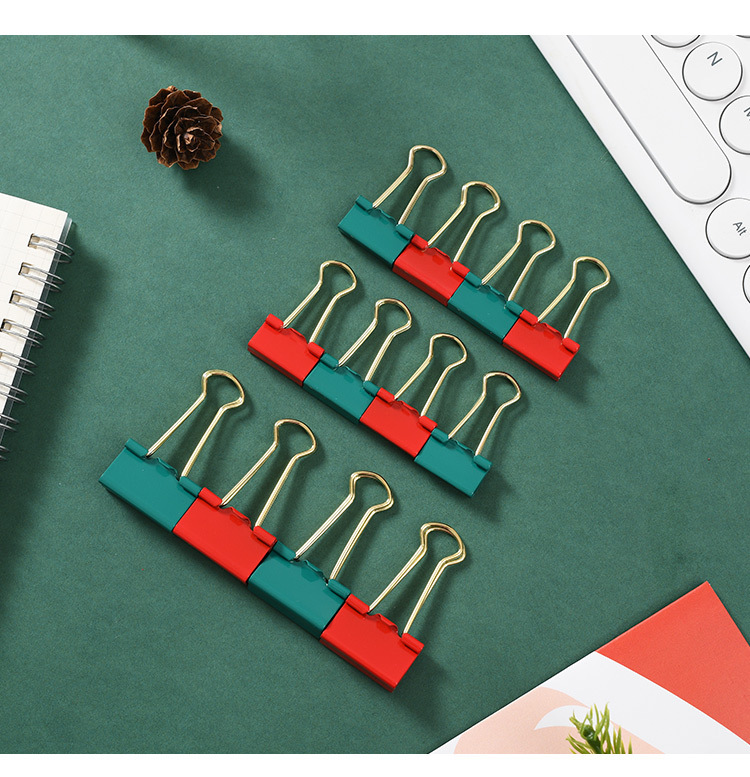 Cross-border direct supply Christmas light luxury cultural and creative combination set, paperclip, pin, ticket holder, stapler, binding office supplies pic 18