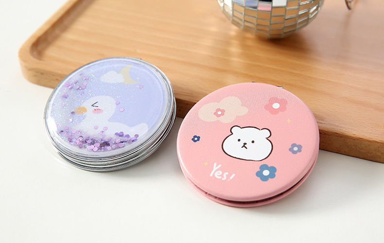 创意折叠小镜子随身携带卡通化妆镜抖音网红小姐姐便携旅游小镜子详情22