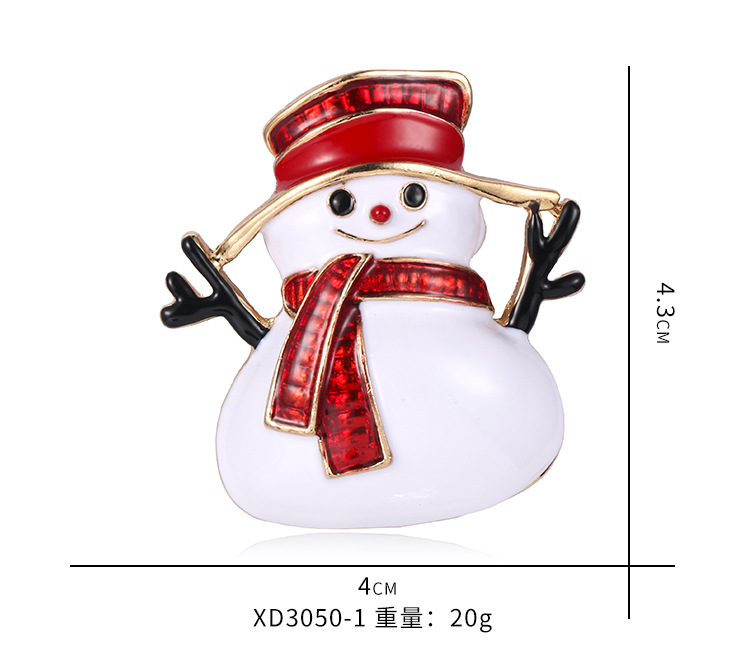 新款圣诞老人圣诞树胸针 复古合金衣服鞋帽配饰胸花 饰品别针详情4