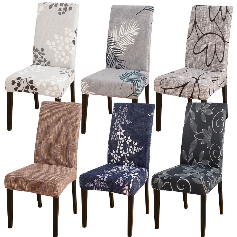 Cross-border thickened super soft chair cover, fully wrapped elastic plush hotel home dining chair cover, solid color simple stool cover pic 5