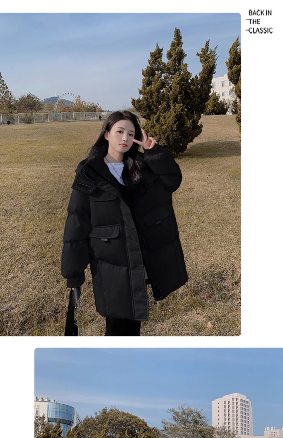 Bestseller hooded wine red down cotton-padded jacket for women, 2023 winter new thickened bread jacket, cotton-padded jacket, mid-length style pic 47