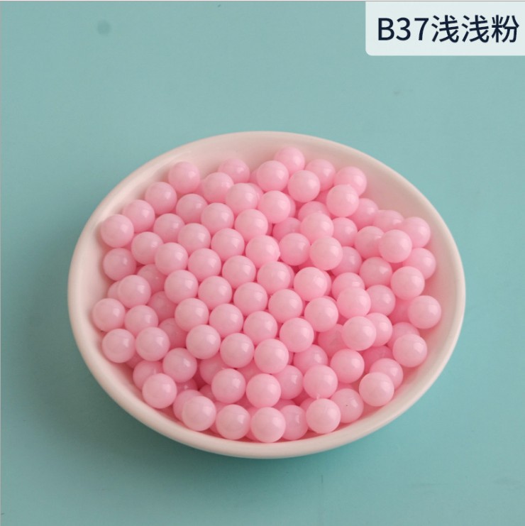 The manufacturer sells candy bead-shaped small acrylic beads, round beads without holes, and benzene-transparent solid color beads as DIY jewelry accessories pic 7