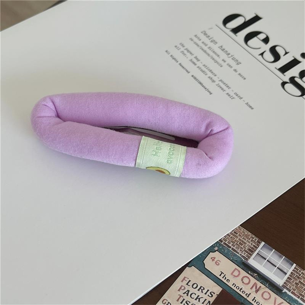 Cream-colored puffy sponge hair clips, cute large bangs clips, BB clips, makeup clips, hair clip edge clips, and teenage hair accessories pic 22