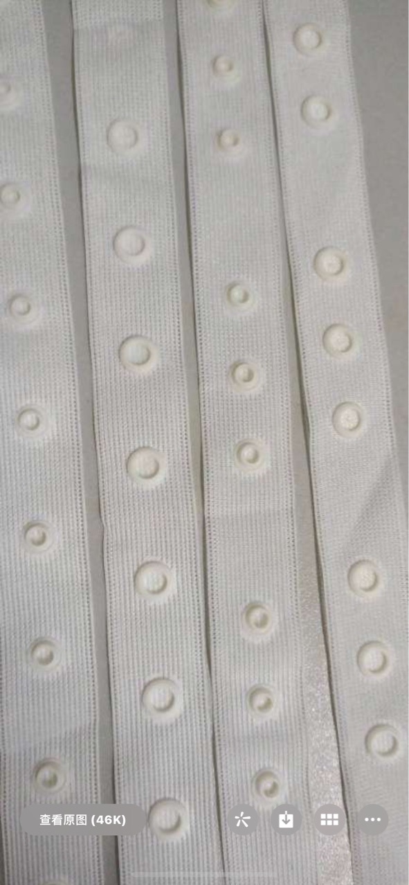 按扣带舞蹈服啪啪钮布带织带子母扣黑色圆形隐形暗扣带批发详情8