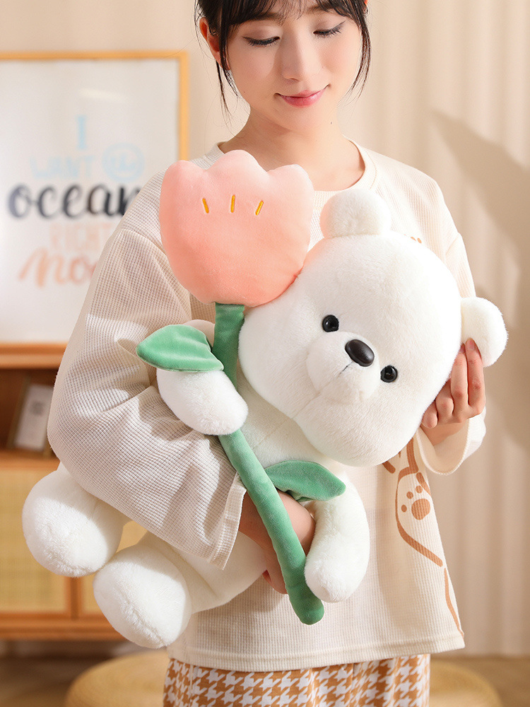 可爱郁金香熊毛绒玩具公仔玩偶情人节女生礼物暴力熊玩偶毛绒玩具详情28