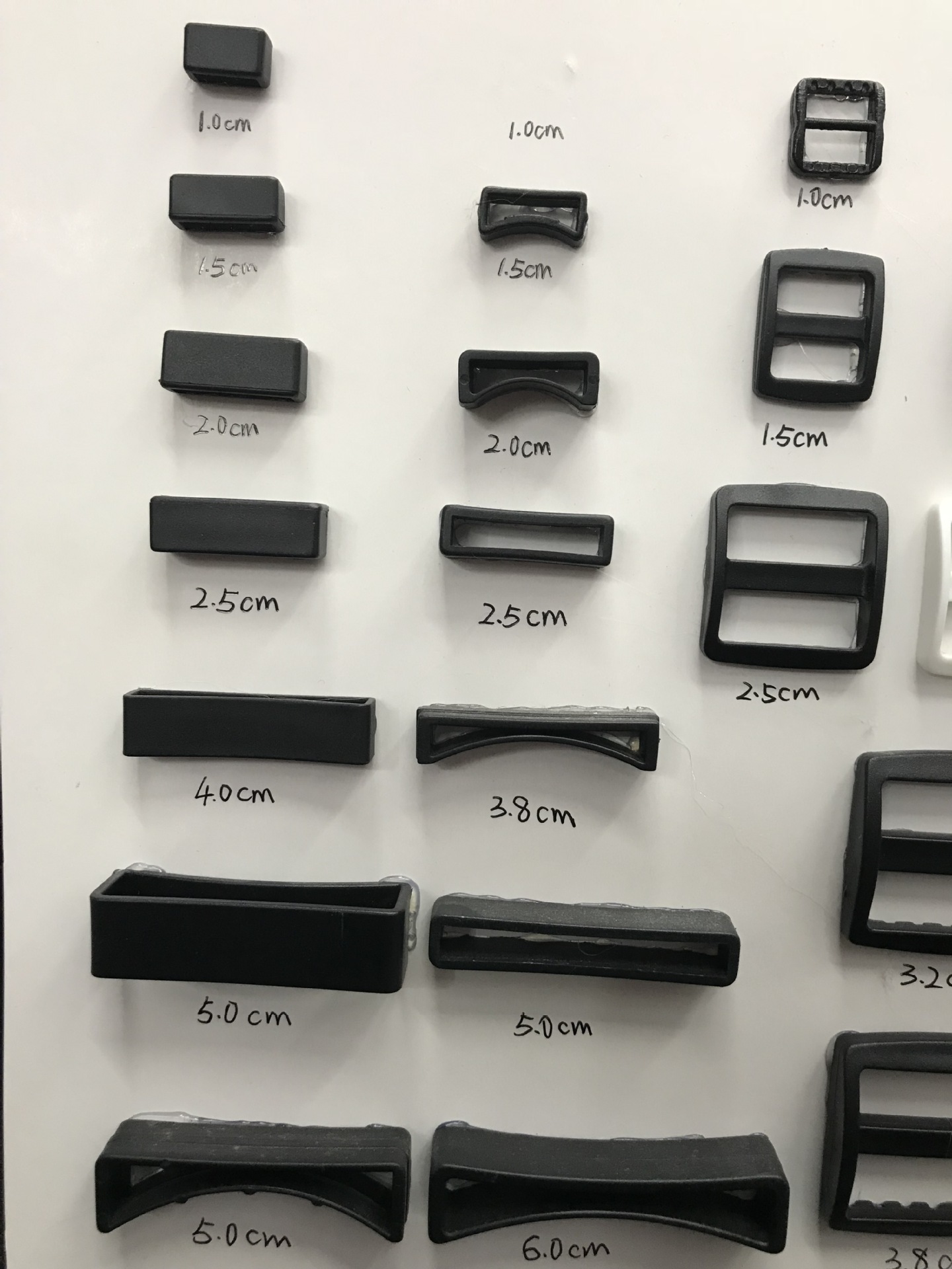 Low-price promotion: Backpack webbing buckles, ladder buckles, square buckles, plastic adjustable buckles, three-position buckles pic 20