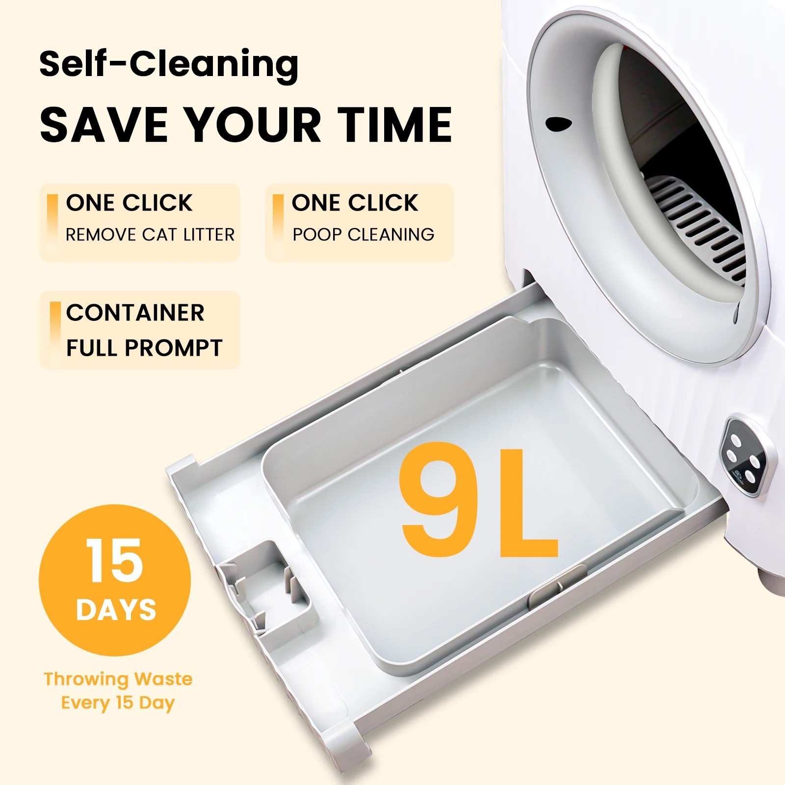 智能猫砂盆猫厕所全封闭感应舱门APP带摄像头全自动超大号除臭新详情5