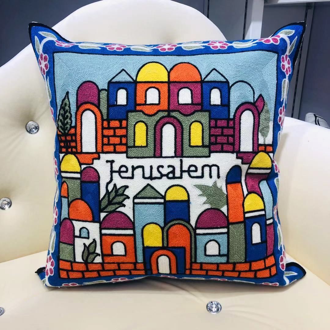 Picasso pillowcase, full-page embroidered abstract art sofa, Amazon cross-border cushion without core pic 8