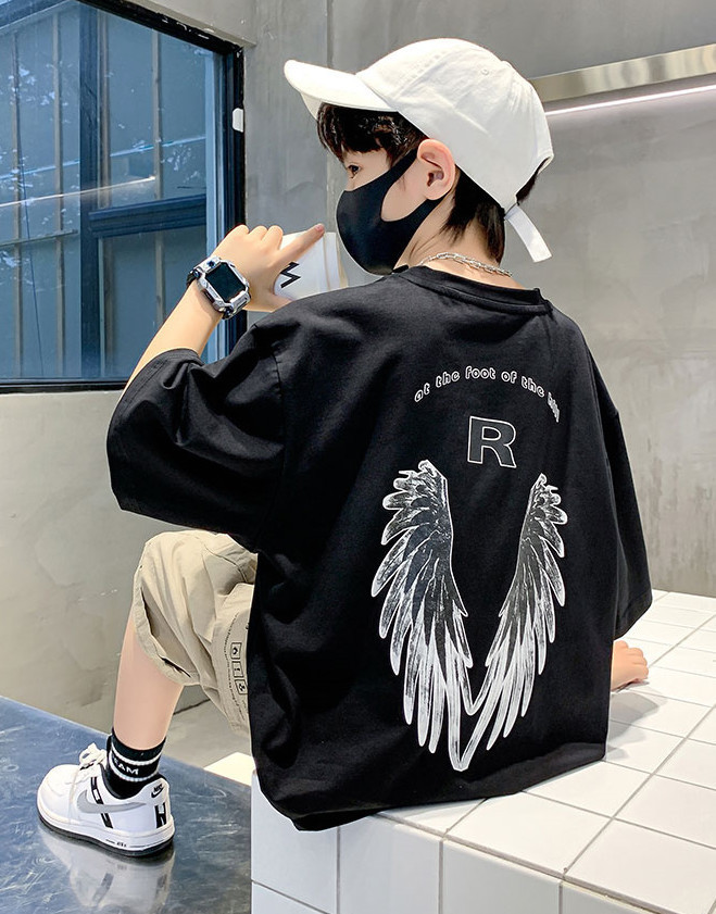 儿童装男童短袖T恤夏装2022年新款夏季男孩中大童夏款纯棉上衣潮t详情18