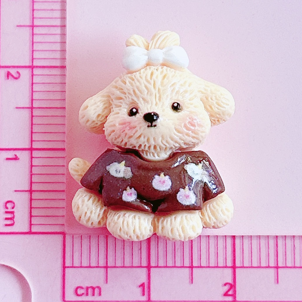 想念可爱蝴蝶结狗狗宠物卡通动物diy饰品发饰配饰贴手作挂饰材料详情22