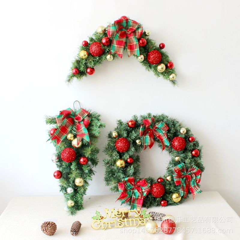 Desheng Cross-border E-commerce Factory supplies Christmas scene decorative hanging ornaments, garlands, PVC pine needles and decorative rattan strips pic 19